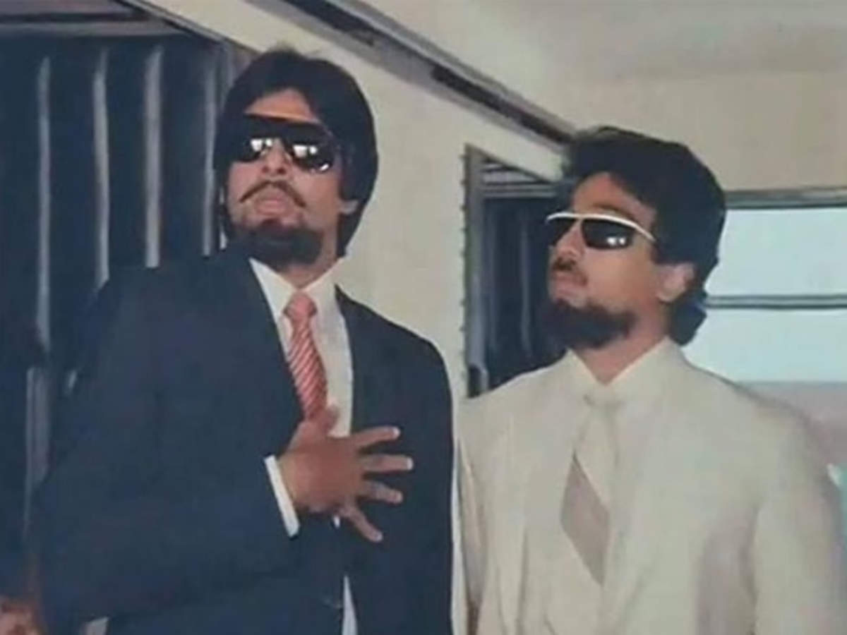  Amitabh Bachchan with Kamal Haasan 