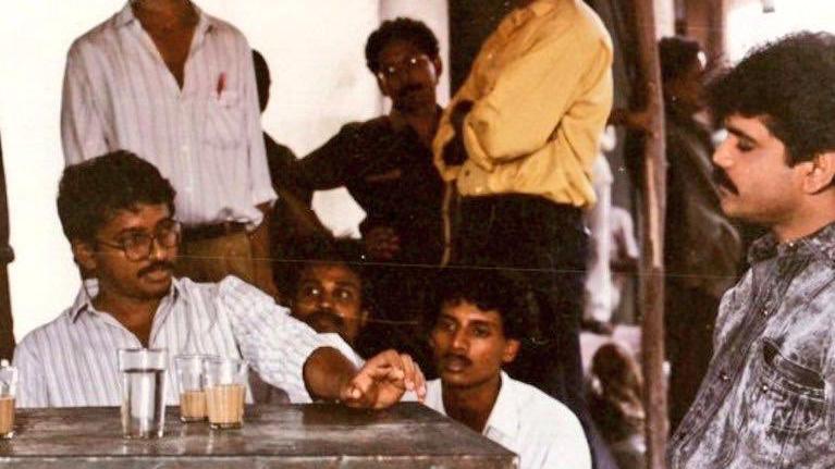 Ram Gopal Varma shares throwback photo from Nagarjuna's Shiva. 