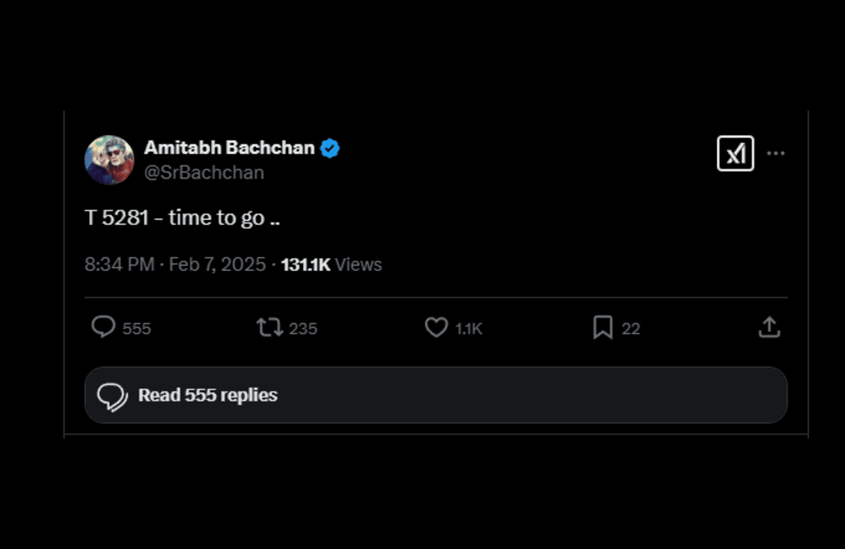 Amitabh Bachchan Shocking Tweet