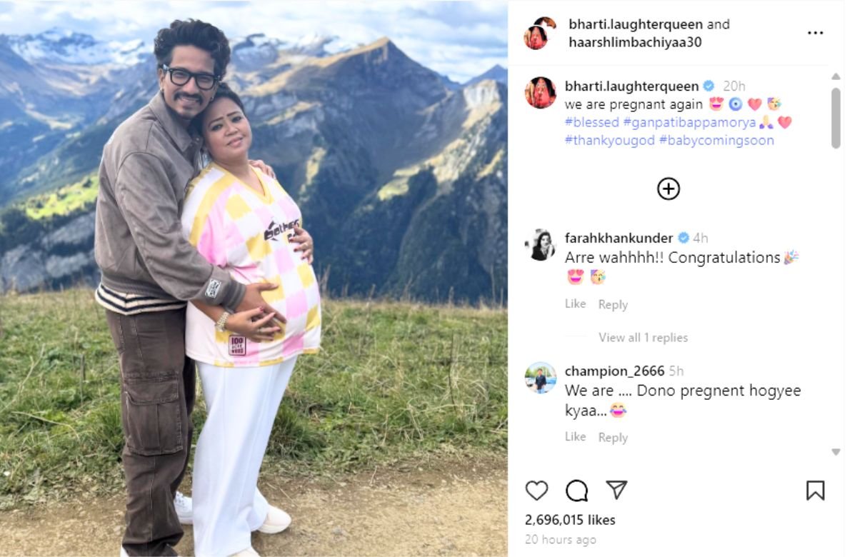 Bharti Singh Announces Second Pregnancy