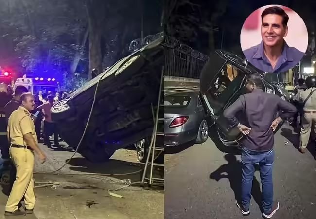 akshay kumar car accident in mumbai