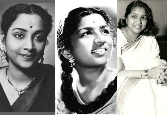  Lata Mangeshkar, आशा भोसले आणि गीता दत्त यांची एकाच ट्यूनवरील तीन गाणी!