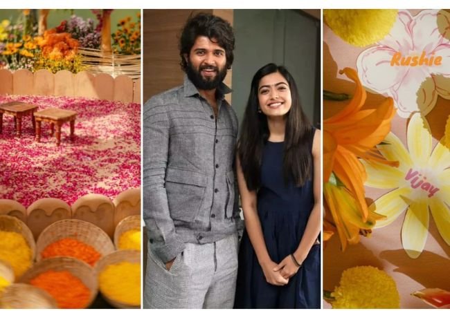 Rashmika & Vijay : ‘विरोश’च्या हळदीचे खास फोटो आले समोर; पिवळ्या फुलांची आरास आणि बरंच काही…